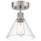 Access Lighting Port Nine Martini, Martini LED SemiFlush, Brushed Steel Finish, Clear Glass 63146LEDDLP-BS/CLR - alternate 1